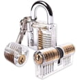 thumbnail image 6 of Brass keyed Padlock - Drawer Lock Cabinet Locks with Keys Set, Zinc Alloy Desk Locks File Cabinet Lock for Wardrobe Furniture Locker Showcase with 2 Key 16mm, 6 of 7