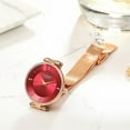 thumbnail image 5 of Hot Fashion Stainless Steel Mesh Watch For Women Relogio Feminino CURREN Ladies Quartz Bracelet Watch Pomegranate Red Dial, 5 of 7