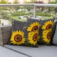 thumbnail image 2 of 2 Pack Outdoor Waterproof Throw Pillow Covers,Summer Farm Sunflower Decorative Square Pillow Case Patio Pillowcases for Chair Couch Sofa 16x16in, 2 of 9