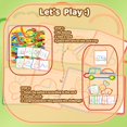 thumbnail image 4 of Palos y anillos de construcción con forma de rompecabezas, juego de construcción de letras, bloques de patrones de madera, juguete de tallo, juegos educativos de aprendizaje, juguetes Montessori para, 4 of 5