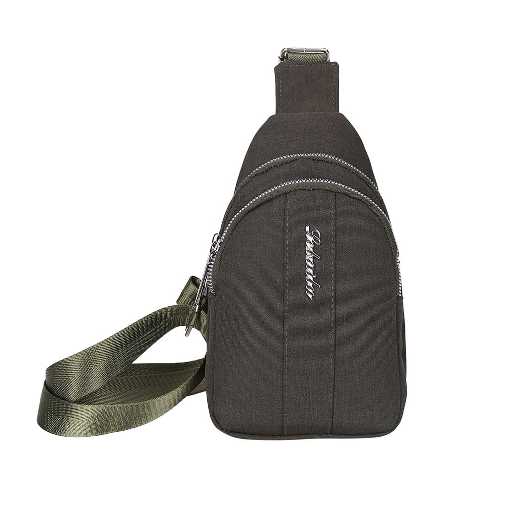 Chest Bag Men & Women Solid Color Retre Outdoor Travel Shoulder Messenger Bag - 0 ...