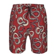 thumbnail image 3 of Pofeuu Snake Prin Men's Swim Trunks Quick Dry Bathing Suit Swimming Board Shorts Mesh Lining Beach Swimwear-X-Large, 3 of 6