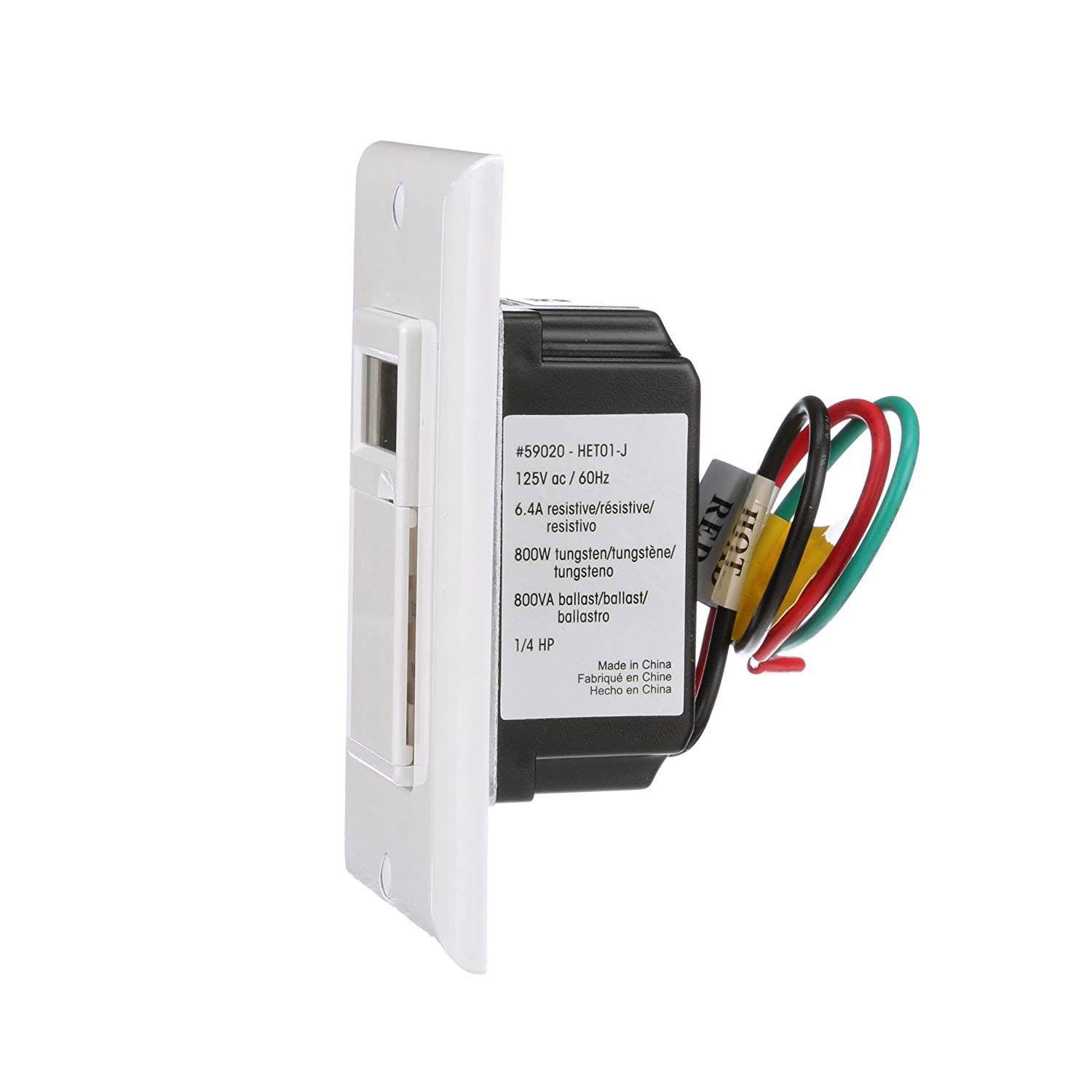 Woods 59028WD In-Wall 7-Day Digital Timer Switch - Light Almond, Programmable For Lights, Fans (15A, 120V)