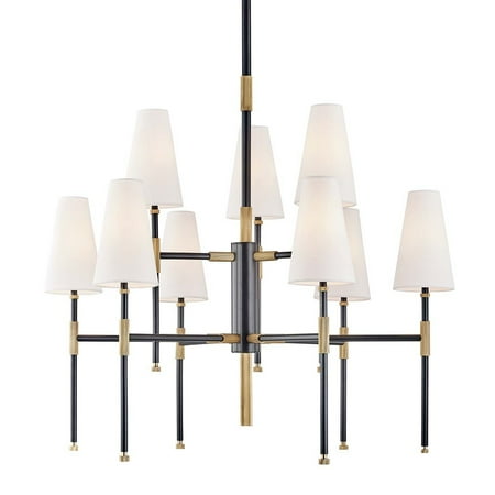 

Nine Light Two-Tier Chandelier 34 inches Wide By 36 inches High-Polished Nickel Finish Bailey Street Home 116-Bel-3365948