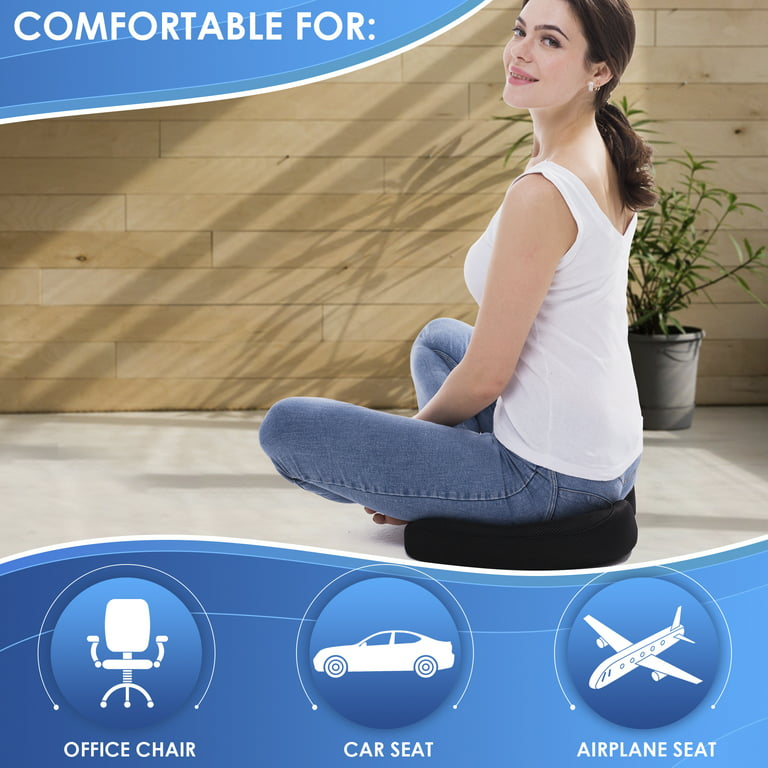 Qutool Coccyx Orthopedic Seat Cushion and Lumbar Support Pillow for Office  Chair Memory Foam Car Seat Cushion Ergonomic Desk Chair Cushion