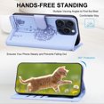 thumbnail image 2 of Allytechgroup for iPhone 13 Pro Case with Credit Card Slot, RFID Blocking PU Leather Flip Wallet Case for Women Girls Shockproof Protective Case Cover for iPhone 13 Pro, Lightpurple, 2 of 6