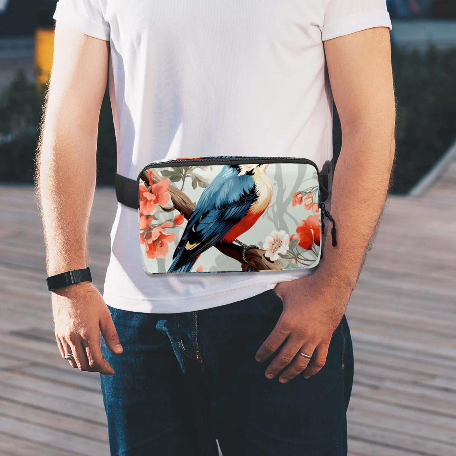 Woodpecker Fanny Packs Running Belt Belt Bag Lightweight Adjustable with Extension Strap Unisex