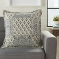 thumbnail image 3 of Indigo and Ivory Floral Waves Throw Pillow, 3 of 4