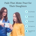 thumbnail image 4 of PurComfy Teens Period Pads with Wings for Tweens, Organic Cotton Sanitary Pads for Teen Girls 9-14, Mini Petite, 15 CT, 4 of 8