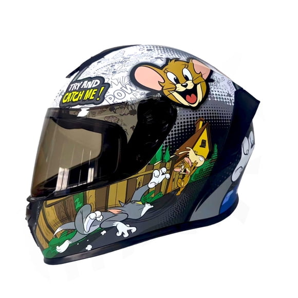 Casco Para Moto Tom & Jerry Integral EDGE Certificado S