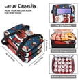 thumbnail image 3 of Santa Claus Double Layered Insulated and Refrigerated Lunch Bag with Two Compartments, Large Capacity, and Hand-Carrying Feature, 7.1x11.4x16.1 Inches - Ideal for Daily Use as Lunch Bags, 3 of 6