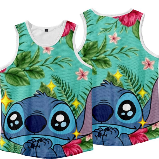 Disney Stitch Customized Tank Tops Sports Vest Harajuku Tank Tops For