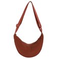 thumbnail image 1 of Bolso Dumpling Bolso tipo cartera para mujer Bolso de hombro diario Bolso informal de pana para ir al trabajo, 1 of 9