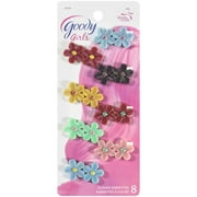Goody Girls Jeanwire Flower Barrettes, 8 Pack