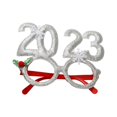 thumbnail image 2 of Gafas de Navidad, gafas de cosplay, accesorios para fotos, gafas, accesorios para fotos, flexibilidad para Plata, 2 of 9