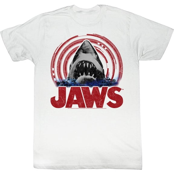 Jaws Spiral White Adult T-Shirt 5Xl