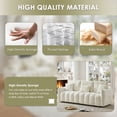thumbnail image 5 of AISWORD Modern Sofa Couch, Comfy Deep Seat Teddy Cloud Sofa, Upholstered 3-Seater Boucle Couch with Pillows, Beige, 5 of 8