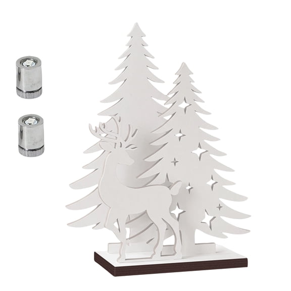 Farmhouse Table Decor Wooden Led,Tabletop Christmas Tree for Desk,Christmas Decor 1 Set