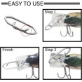 thumbnail image 3 of czcpp-Stainless Lock Snaps Swivel Steel Saltwater Connector Fishing Snap Line High Strength Fishing Clip Power Lure Connector White Nickel, 3 of 4