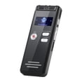 thumbnail image 1 of 64G Digital Voice Recorder Activated Record Playback MP3 Music Player with Mic and Speaker 1536KBPS Recording Support Password Protection Variable Speed Multilanguages System USB Charging f, 1 of 6