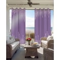 thumbnail image 6 of Purple Blackout Curtains for Bedroom Living Room Darkening Curtains 63 Inches Long Modern Minimalist Silver Gradient Texture Art Window Curtain 2 Panels Set Window Treatment Grommet Drapes 52"x63", 6 of 9