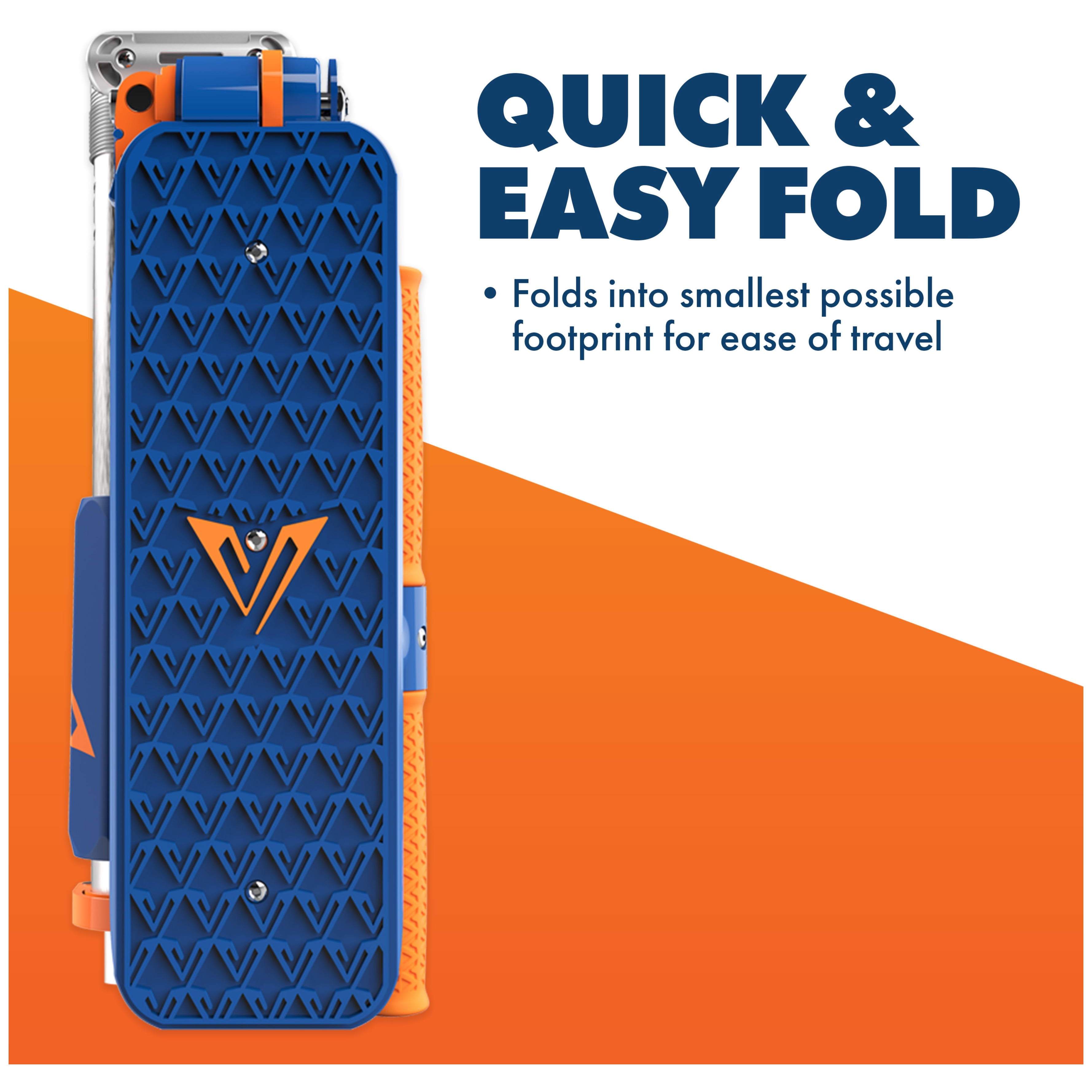 Valor Kick Scooter Toy, Light Foldable Scooter Kids with ABEC7 Wheel Bearing, Outdoor Toys for Kids Ages 8-12 and Up, Blue & Orange