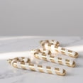 thumbnail image 3 of 6PCS Christmas Candy Cane Ornaments for Tree Decor, Vintage Glitter Baubles for Wreath Garland, Shatterproof Classic Candy Decorations for Holiday Party Decor, 4.9IN, 3 of 4