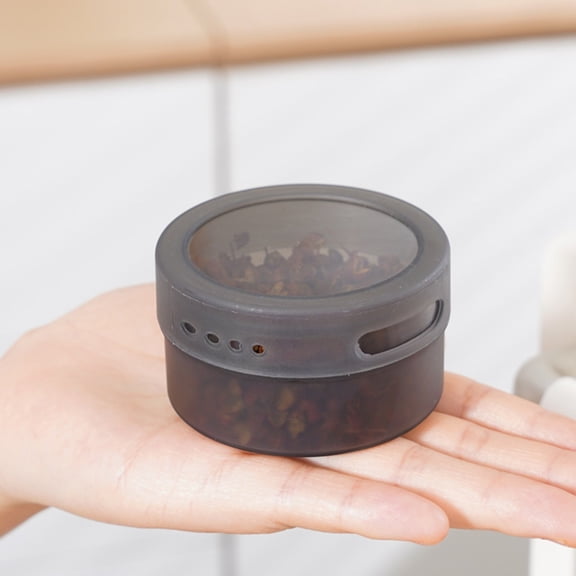Giyblacko Tins For Magnet For Refrigerator Stainless Steel Container Storage Box With Transparent Lid For Storing Herbs Racks And Other Seasoning
