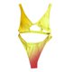 thumbnail image 2 of Gibobby Trajes de Baño Mujer Completo Mujeres 1 pieza WebbingTank Trajes fruncidos Vintage Up Entrenamiento atlético Traje de baño Baño Deporte Control T(Amarillo,M), 2 of 5
