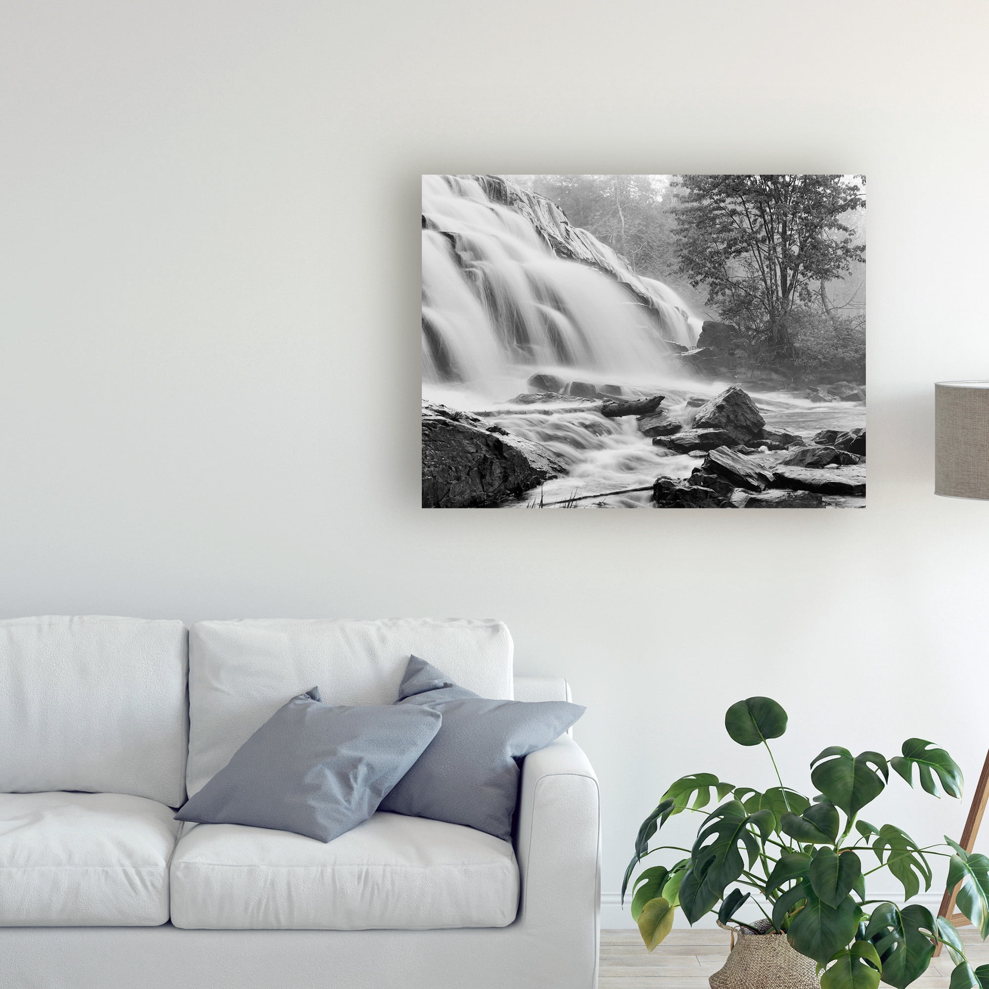 Trademark Fine Art 'Bond Falls And Rocks' Canvas Art by Monte Nagler
