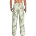 thumbnail image 3 of Picia Rose Mens Soft Woven Cotton Elastic Waistband Sleep Pajama Pant Lounge Sleep Pant With Pockets And Drawstring-Small, 3 of 9