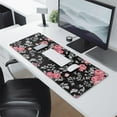 thumbnail image 2 of Long Mouse Pads for Desk,Pioneer Flower Floral Print Pattern Desk Mats on Top Of Desks, Desk Mouse Pad Extra Large with 3mm Non-Slip Base and Stitched Edge for Gaming,Office,Work,Home 31.5"x11.8", 2 of 6