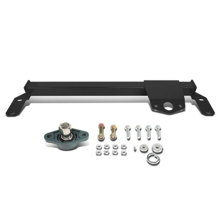 For 2003 to 2008 Dodge Ram 2500 3500 4WD / AWD Mild Steel Steering Gear Box Stabilizer Brace / Bar (Black) - Type