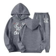 thumbnail image 6 of FUZHIQ Girls Tracksuit Set 2 Piece Christmas Print Long Sleeve Top and Jogger Pants Holiday Party Wear Pullover 2Pcs Winter Kids Clothes Grey for 13-14 Years, 6 of 6