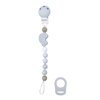 Kushies Silicone Pacifier Clip Blue Car