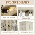 thumbnail image 3 of Lighted Corner Curio Cabinet,Corner Display Cabinet with Tempered Glass Doors Mirrored Back Panel Adjustable Shelves,16.46" L X 16.46" W X 69.84" H(Antique White), 3 of 7