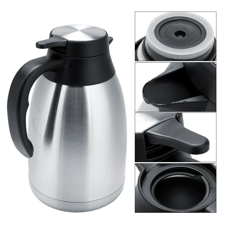 PAREKS Water Kettle Double Wall Vacuum Insulated Stainless Steel Thermal  Pot Keep Cool or Hot Tea Kettle Iced Tea Carafe Container for Boiling Water