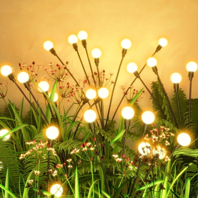 Luces solares para exteriores Flumy Swaying Firefly, paquete de 4 unidades, 32 LED