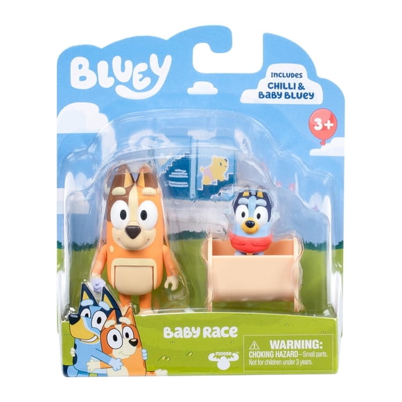 Bluey Baby Race Chilli And Baby Bluey