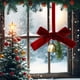 thumbnail image 1 of xihome Adorno colgante de campanilla de viento con lazo navideño de franela afelpada para decorar el rbol de Navidad y fiestas., 1 of 6
