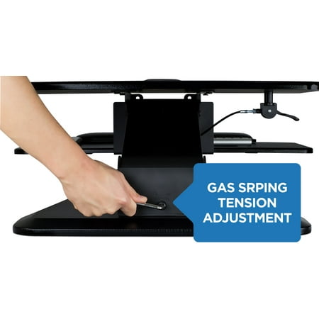 Height Adjustable Stand Mount-It! Sit Stand Desk Converter, Ergonomic Height Adjustable Tabletop Standing Desk, MI-7916 ()
