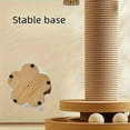 thumbnail image 7 of Multi-Level Scratching Post, Climbing Tower with Sisal Wrapping | Cat Tree for Indoor Cats | 50/40cm Cat Condo with Perch and Hideout, Beige M, 7 of 7
