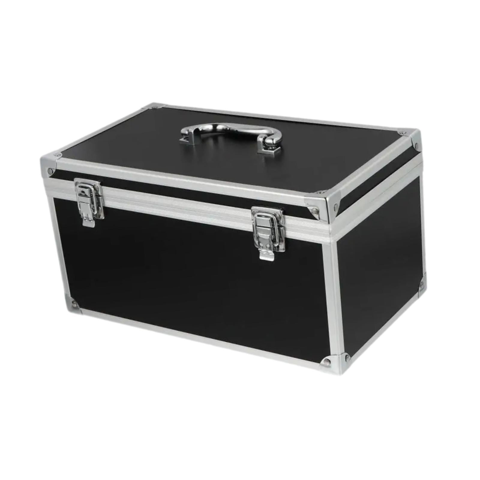oshhni Aluminum Alloy Tool Box Professional Versatile Dustproof Hard Case Tool Case 29cmx16cmx15cm