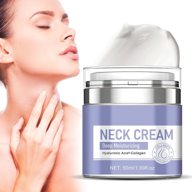 Crema Reafirmante para el Cuello con Retinol y Ácido Hialurónico 80g - Crema hidratante antienvejecimiento para la piel flácida y las arrugas - Fórmula no grasa de rápida absorción - Tratamiento