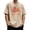 Khaki, variant on Bovxnpu Mens Short Sleeve T Shirts Men's Casual T-Shirt Comfy Active Tops