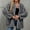 Gray, variant on Uaswgudfs ​Women's Plush Fluffy Open Front Mid-Length Coat Faux Fur Fleece Jacket Relaxed Silhouette with Side Pockets for Daily Comfort​