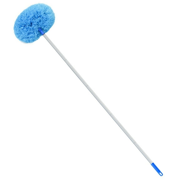 Raindrops Extendable Ceiling Fan Duster and Cobweb Brush Lightweight Plastic for Home Cleaning