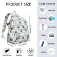 thumbnail image 6 of Pug with Crown Backpack for School,Cute School Bag,Schoolbag with Adjustable Shoulder Straps & Padded Back,13.4"x11"x4.7", 6 of 6