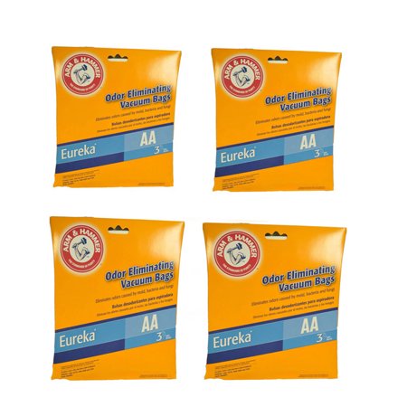 Odor Eliminating Vacuum Bags - Eureka Style AA Arm and Harmer, Oder Eliminating Vacuum Cleaner 12 Bags // 62618A
