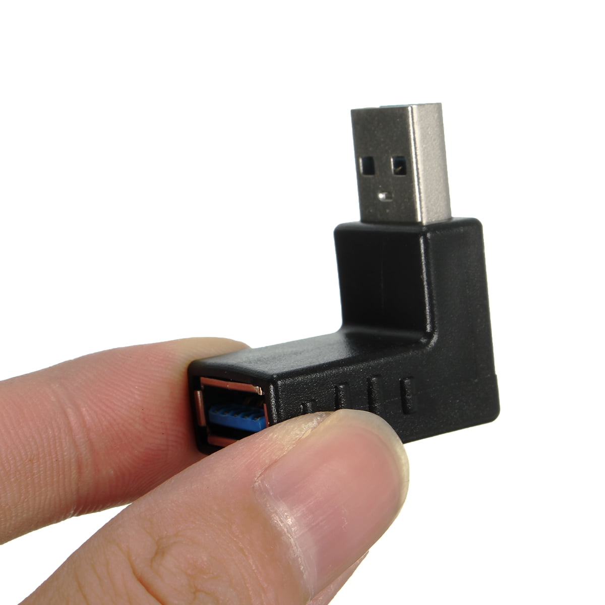 90 Degree USB 3.0 A Male to Female Extension Cable Right Angle Adapter Plug